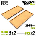 MDF Movement Trays - 125x50mm 2