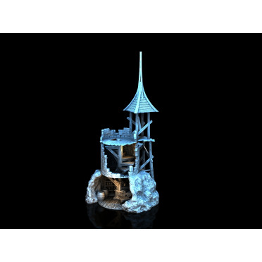 3D4U - Tower Ruin - Medieval Town Set