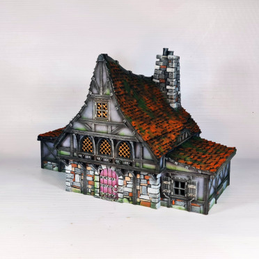 3D4U - Crimson Hearth Manor - Medieval Town Set