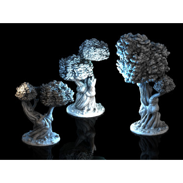 3D4U - Burly Tree Set - Medieval Town Set