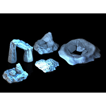 3D4U - Frozen Scatter Terrain  - Medieval Town