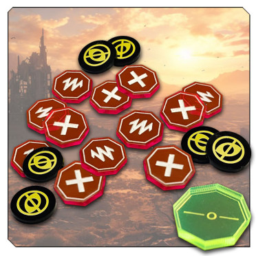 Under Our Sun - Acrylic Token Set