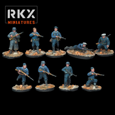RKX Miniatures - Kriegsmarine Squad - German WW2