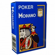 Jeu de 54 cartes Modiano format poker - Bleu clair
