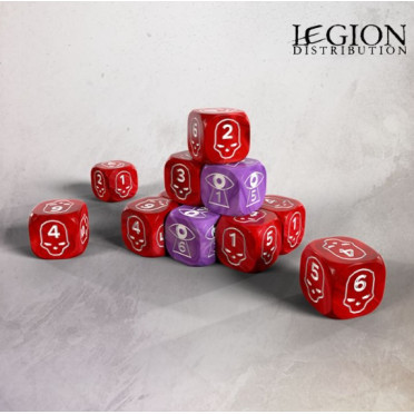 Grimdark Future - One Page Rules 16mm Wound & Spell Dice Set (10)