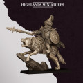 Highlands Miniatures - Sons Of Marduk - Hobgoblin Hero mounted on wolf 0