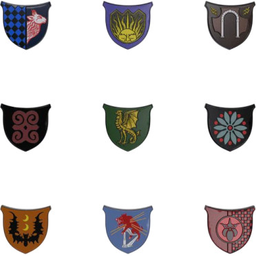 Dolmenwood - Noble House Enamel Pin Set