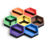HexaCore &ndash; Magnetic Token Trays - Basic Colors