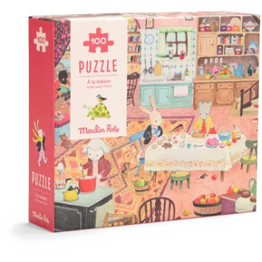 Puzzle d'observation - A la maison - 100 pièces