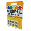 Meeple - D6 Dice Set - White 0