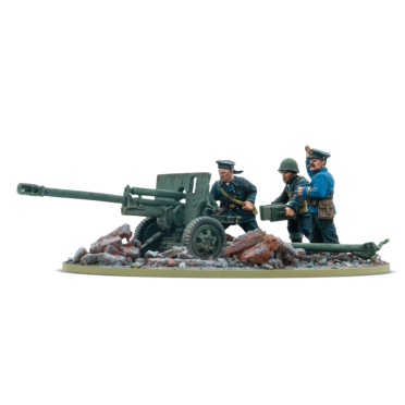Boite de Bolt Action - Soviet - ZiS-3 DIvisional Gun with Soviet Naval Brigade Crew