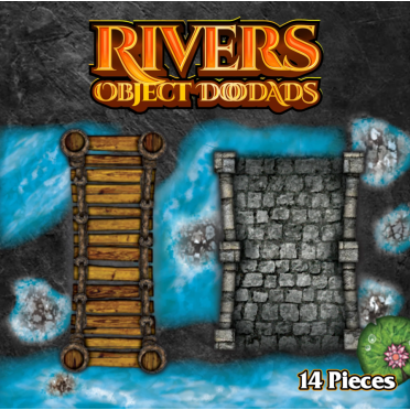 Boite de Roleplaying Objects - Rivers - 14 Pieces