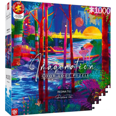 Boite de Puzzle - Redina Tili - Sleeping Giants - 1000 pièces