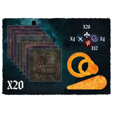 Boite de The Savage World of Solomon Kane - Plateaux & Aides de jeu