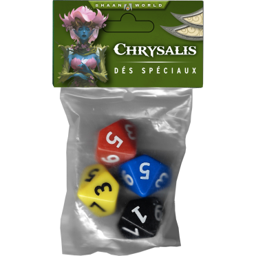 Boite de Shaan World - Chrysalis - Set de 4 Dés Spéciaux