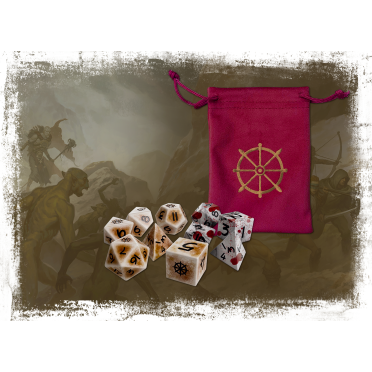 Boite de Conan : L’Âge hyborien – Le Jeu de Rôle – Set de dés - Wheel of Pain