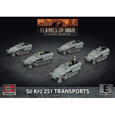 Boite de Flames of War - Blitzkrieg - Sd Kfz 251 Half-track Transport Platoon