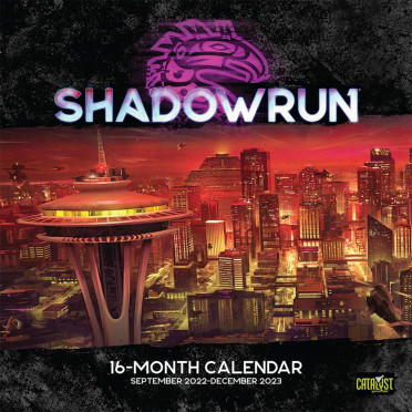 Boite de Shadowrun 16 Month Calendar Game Maps