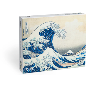 Boite de Puzzle - Hokusai - La Grande Vague de Kanagawa - 1000 pièces - Occasion
