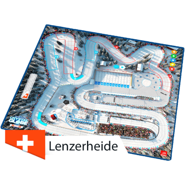 Boite de Biathlon Crystal Globe - Double-pistes 3D Lenzerheide