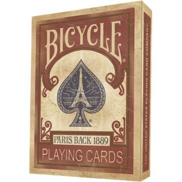 Boite de Bicycle Paris Back Playing Cards - Rouge 1889 - Occasion