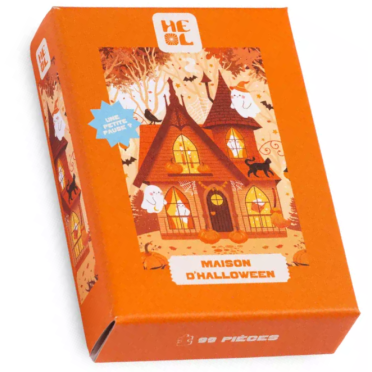 Boite de Mini puzzle - Maison d’Halloween – 99 pièces
