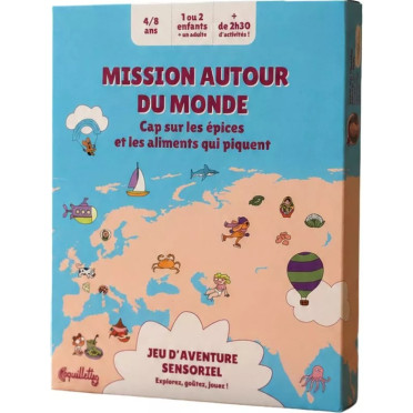 Boite de Mission Autour du Monde - Cap sur les Epices et les Aliments qui Piquent
