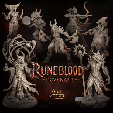Boite de Great Grimoire - Runeblood Covenant - Set Complet