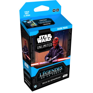 Boite de Star Wars Unlimited : Légendes de la Force - Deck de Démarrage : Darth Maul - Occasion