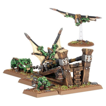 Boite de Warhammer - The Old World : Tribus des Orques & Gobelins - Catapulte à Plongeurs de la Mort