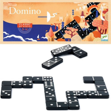 Boite de Jeu Classique Domino Noir Et Blanc - Occasion