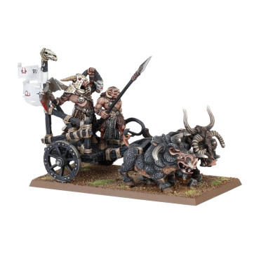 Boite de Warhammer - The Old World - Braillehardes Hommes-bêtes : Char à Sangleboucs