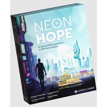 Boite de NEON HOPE: A Storytelling Game in a Glitched Utopia