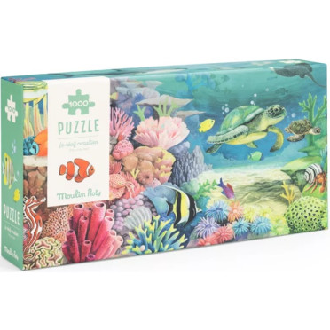Boite de Puzzle - Le Récif Corallien - 1000 Pièces