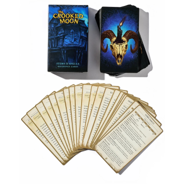 Boite de The Crooked Moon - Items & Spells Reference Card Deck