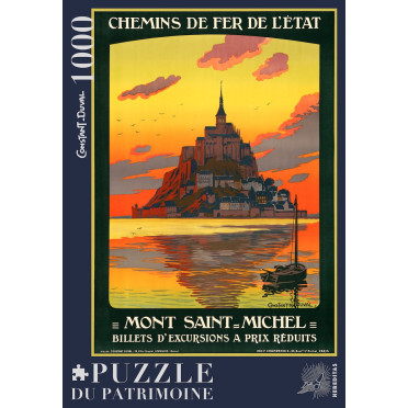 Boite de Puzzle - Le Mont Saint-Michel par Constant-Duval - 1000 pièces