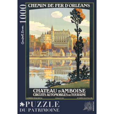 Boite de Puzzle - Château d'Amboise par Constant-Duval - 1000 pièces