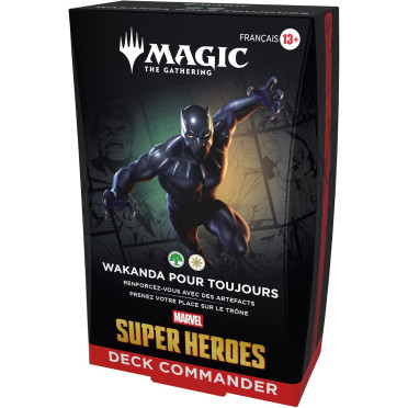Boite de Magic: The Gathering - Marvel Super Heroes Commander Deck - Wakanda pour Toujours