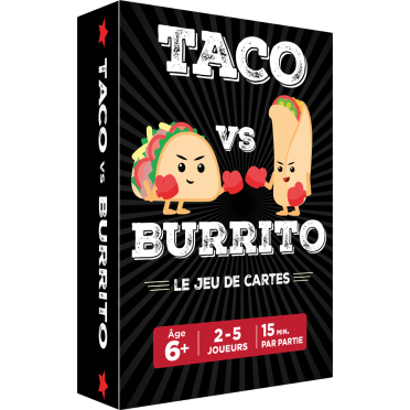 Boite de Taco Vs Burrito - Le Jeu de Cartes