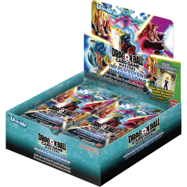 Boite de Dragon Ball Super Masters: Display de 24 Boosters Ultra-Bout 04 - Impact Beyond Dimensions