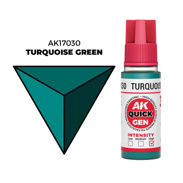 Boite de Quick Gen Color Ak Interactive - Turquoise Green