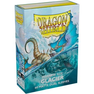 Boite de Dragon Shield - 60 Japanese Matte Dual Sleeves: Glacier