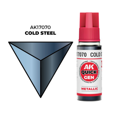 Boite de Quick Gen Color Ak Interactive - Cold Steel