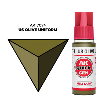Boite de Quick Gen Color Ak Interactive - US Olive Uniforme