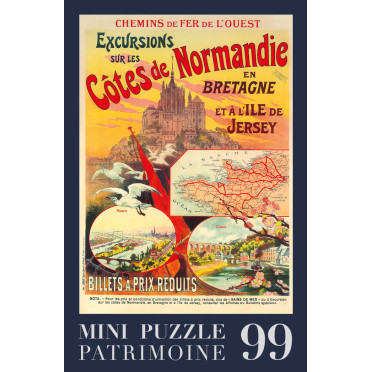 Boite de Puzzle - Excursions sur les Côtes de Normandie - 99 pièces