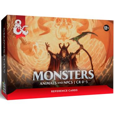Boite de Dungeons & Dragons - Monster Reference Cards: Animals and NPCs