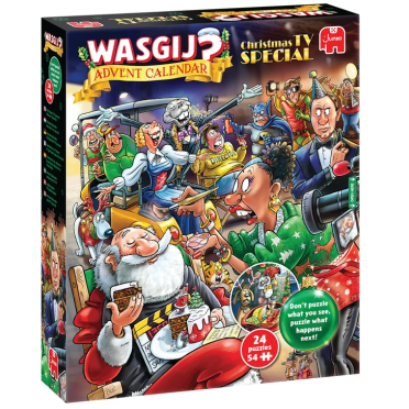 Boite de Puzzle Wasgij - Calendrier de l'Avent 2026 - Christmas TV Special