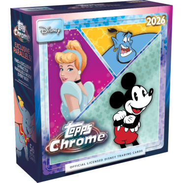 Boite de Topps - Chrome Disney 2026 - Mega Box 56 cartes