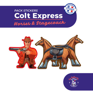 Boite de Colt Express : Chevaux et Diligeance - Pack de Stickers