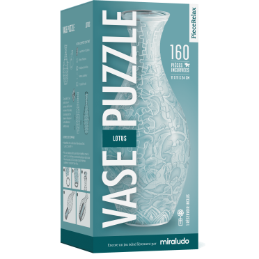 Boite de Puzzle - Vase Puzzle Lotus